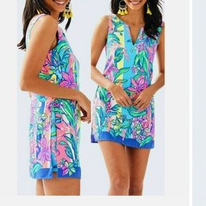 Lilly Pulitzer HTF NWT Donna Romper Sz 10 in Easy Tiger Engineered Print